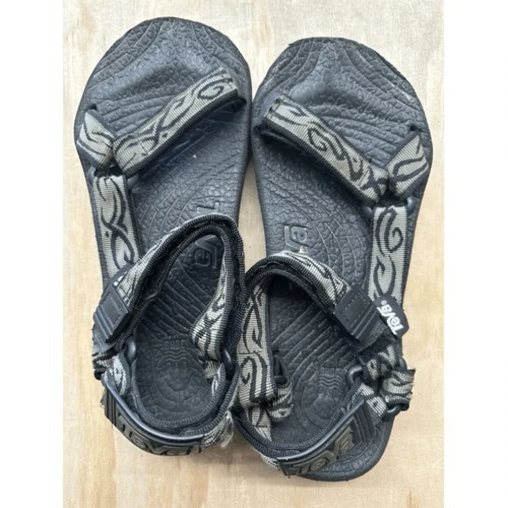 Teva TERRADACTYL Unisex Black Briwn Sport Sandals Aztec Print Men's 11 Womens 12